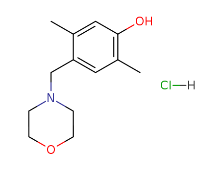 Phenol,2,5-dimethyl-4-(4-morpholinylmethyl)-, hydrochloride (1:1)