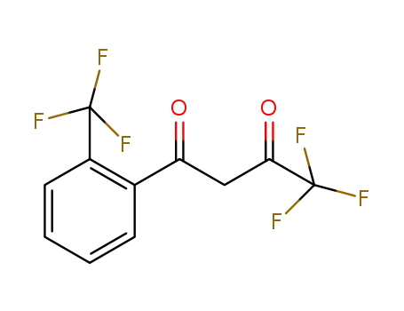 Molecular Structure of 94856-23-2 (4,4,4-TRIFLUORO-1-(2-TRIFLUOROMETHYLPHENYL)-1,3-BUTANEDIONE)