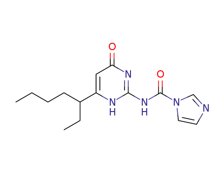 1H-Imidazole-1-carboxamide,
N-[6-(1-ethylpentyl)-1,4-dihydro-4-oxo-2-pyrimidinyl]-