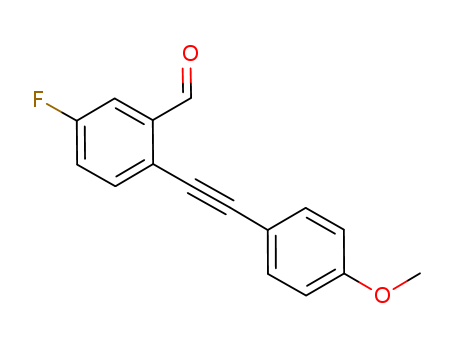 5-fluoro-2-((4-methoxyphenyl)ethynyl)benzaldehyde