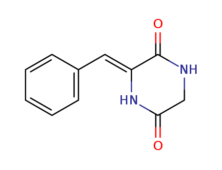 Molecular Structure of 19459-03-1 (2,5-Piperazinedione, 3-(phenylmethylene)-, (Z)-)
