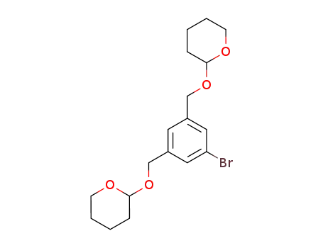 Molecular Structure of 139054-23-2 (2H-Pyran,
2,2'-[(5-bromo-1,3-phenylene)bis(methyleneoxy)]bis[tetrahydro-)