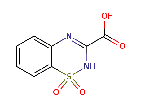 Molecular Structure of 57864-78-5 (4H-1,2,4-benzothiadiazine-3-carboxylic acid 1,1-dioxide)