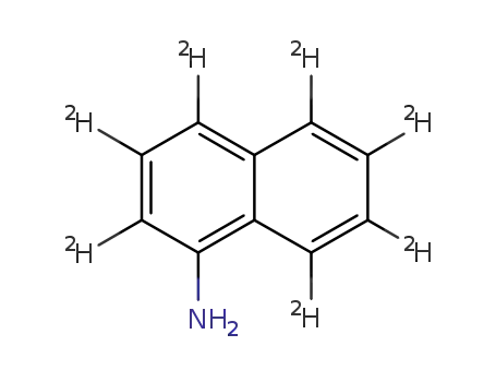 Molecular Structure of 78832-53-8 (1-AMINONAPHTHALENE-D7)