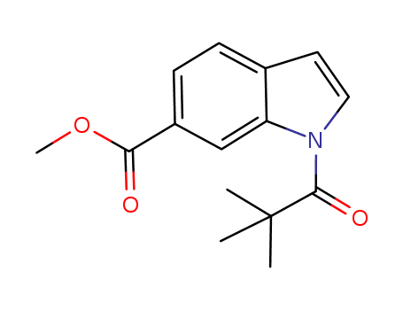 methyl 1 (2,2 dimethylpropanoyl) 1H indole 6  carboxylate