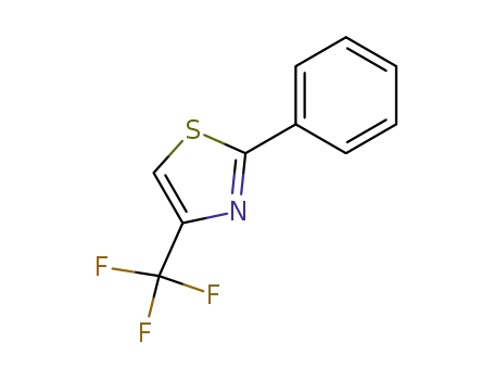 Molecular Structure of 137929-12-5 (Thiazole, 2-phenyl-4-(trifluoromethyl)-)