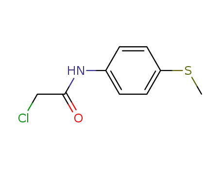 Molecular Structure of 27978-30-9 (2-CHLORO-N-[4-(METHYLTHIO)PHENYL]ACETAMIDE)