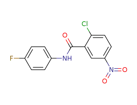 Molecular Structure of 197654-18-5 (2-chloro-N-(4-fluorophenyl)-5-nitrobenzamide)