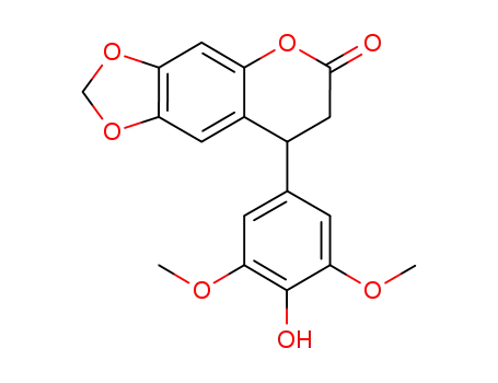 8-(4-hydroxy-3,5-dimethoxyphenyl)-7,8-dihydro-6H-[1,3]dioxolo[4,5-g]chromen-6-one