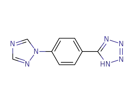 Molecular Structure of 1423810-54-1 (1-(1H-1,2,3,4-tetrazo-5-yl)-4-(1H-1,2,4-triazo-1-yl)benzene)