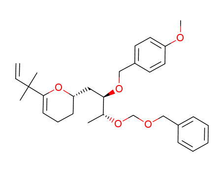 (S)-2-[(2R,3R)-3-Benzyloxymethoxy-2-(4-methoxy-benzyloxy)-butyl]-6-(1,1-dimethyl-allyl)-3,4-dihydro-2H-pyran