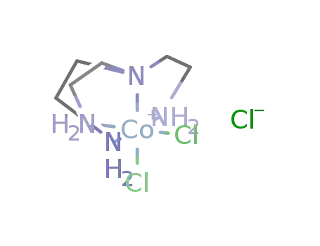 Molecular Structure of 20023-19-2 ([Co(tris(2-aminoethyl)amine)Cl<sub>2</sub>]Cl)
