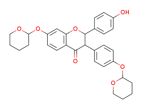 4H-1-Benzopyran-4-one,
2,3-dihydro-2-(4-hydroxyphenyl)-7-[(tetrahydro-2H-pyran-2-yl)oxy]-3-[4-[(
tetrahydro-2H-pyran-2-yl)oxy]phenyl]-