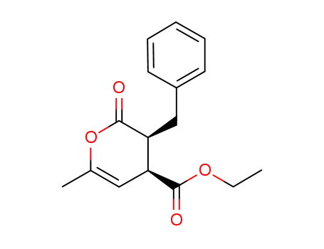 (3S,4S)-ethyl 3-benzyl-6-methyl-2-oxo-3,4-dihydro-2H-pyran-4-carboxylate