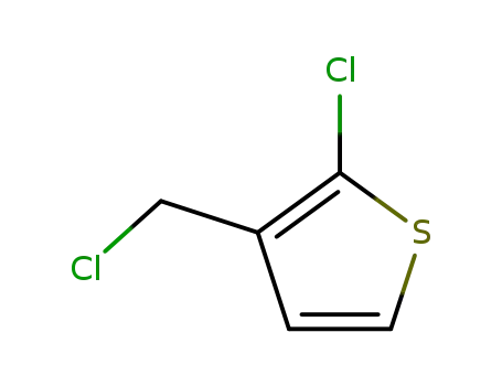 Molecular Structure of 109459-94-1 (2-Chloro-3-chloromethylthiophene)