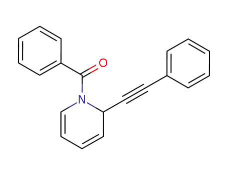 Molecular Structure of 111298-37-4 (Pyridine, 1-benzoyl-1,2-dihydro-2-(phenylethynyl)-)