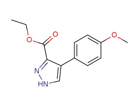 1H-Pyrazole-3-carboxylic acid, 4-(4-methoxyphenyl)-, ethyl ester