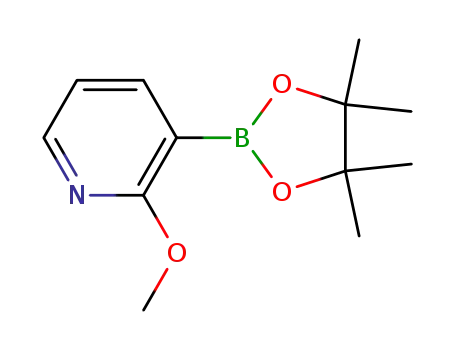 Molecular Structure of 532391-31-4 (2-METHOXY-3-(4,4,5,5-TETRAMETHYL-[1,3,2]DIOXABOROLAN-2-YL)-PYRIDINE)
