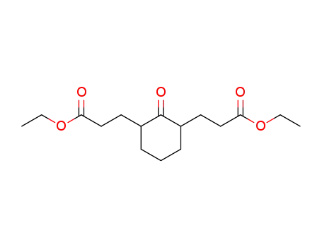 Molecular Structure of 4095-03-8 (ethyl 3-[3-(2-ethoxycarbonylethyl)-2-oxo-cyclohexyl]propanoate)