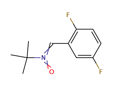 Molecular Structure of 204707-24-4 (N-tert-butyl-α-(2,5-difluorophenyl)nitrone)