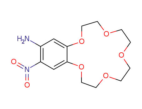 Molecular Structure of 77001-50-4 (4'-AMINO-5'-NITROBENZO-15-CROWN-5)