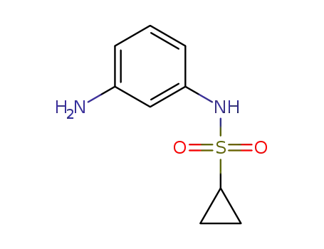 Molecular Structure of 1203416-45-8 (N-(3-aminophenyl)cyclopropanesulfonamide)