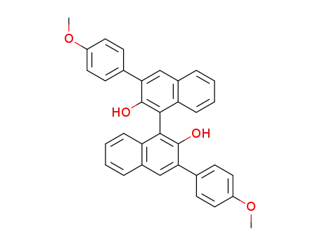 Molecular Structure of 756491-51-7 ((R)-3,3'-bis(4-Methoxyphenyl)-[1,1'-Binaphthalene]-2,2'-diol)