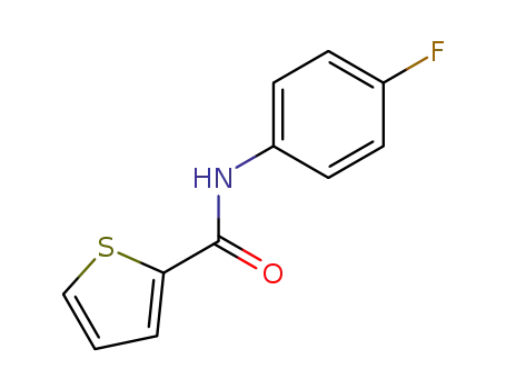 Molecular Structure of 136340-91-5 (2-Thiophenecarboxamide,N-(4-fluorophenyl)-)