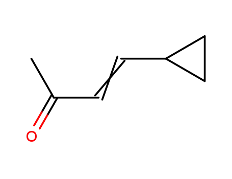 Molecular Structure of 54139-51-4 (3-Buten-2-one, 4-cyclopropyl- (9CI))