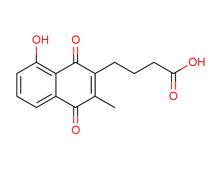 4-(8-hydroxy-3-methyl-1,4-dioxo-1,4-dihydronaphthalen-2-yl)butanoic acid