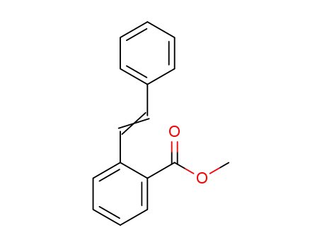 Molecular Structure of 63104-88-1 (Benzoic acid, 2-(2-phenylethenyl)-, methyl ester)