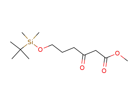 Hexanoic acid, 6-[[(1,1-dimethylethyl)dimethylsilyl]oxy]-3-oxo-, methyl
ester