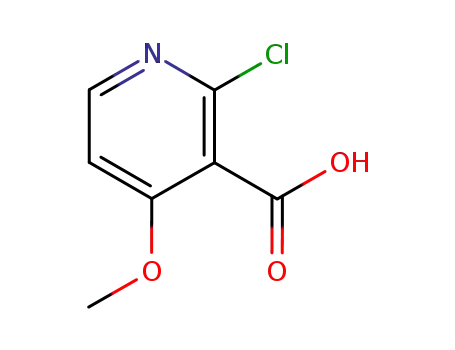 Molecular Structure of 394729-98-7 (2-Chloro-4-Methoxy-3-pyridinecarboxylic acid)