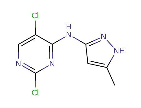 Molecular Structure of 543712-81-8 (2,5-Dichloro-N-(5-methyl-1H-pyrazol-3-yl)-4-pyrimidinamine)