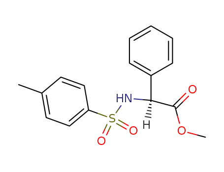 Molecular Structure of 111047-54-2 (METHYL N-P-TOLUENESULFONYL-L-2-PHENYLGLYCINATE)