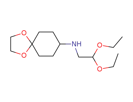 Molecular Structure of 176492-83-4 (N-(4-Ethylenedioxycylohexyl)-1-amino-2,2-diethoxyethane)