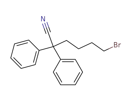 6-Brom-2,2-diphenyl-hexansaeurenitril