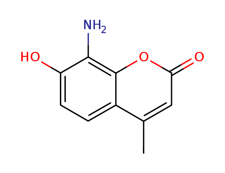 2H-1-Benzopyran-2-one, 8-amino-7-hydroxy-4-methyl-