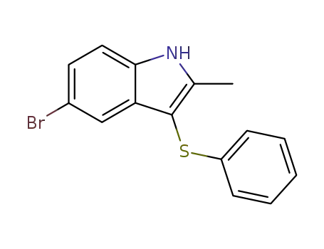 5-bromo-2-methyl-3-(phenylsulfanyl)-1H-indole