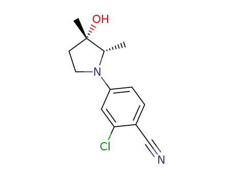 2-chloro-4-[(2S,3S)-3-hydroxy-2,3-dimethylpyrrolidin-1-yl]benzonitrile
