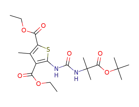 diethyl 5-{[(2-tert-butoxy-1,1-dimethyl-2-oxoethyl)carbamoyl] amino}-3-methylthiophene-2,4-dicarboxylate