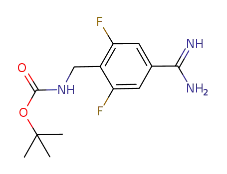 tert-butyl N-[(4-carbamimidoyl-2,6-difluorophenyl)methyl]carbamate