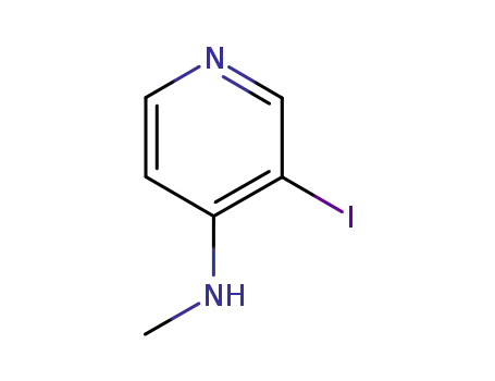 Molecular Structure of 680859-97-6 (4-Pyridinamine,3-iodo-N-methyl-(9CI))