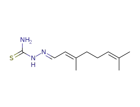 Molecular Structure of 54097-74-4 (3,7-Dimethyl-2,6-octadienal thiosemicarbazone)