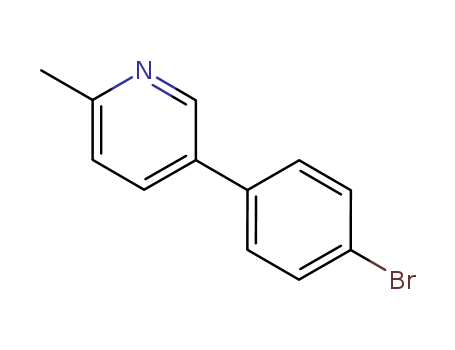 Pyridine, 5-(4-bromophenyl)-2-methyl-(65219-21-8)