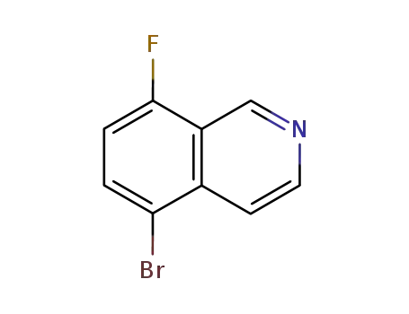 Molecular Structure of 679433-94-4 (5-BroMo-8-fluoroisoquinoline)