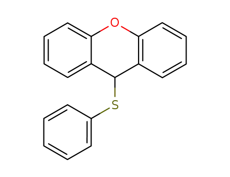 Molecular Structure of 35595-00-7 (9H-Xanthene, 9-(phenylthio)-)