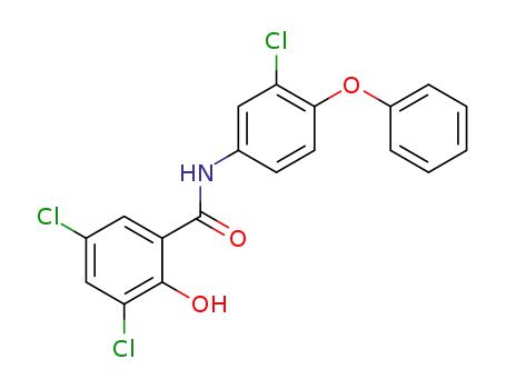 3,5-dichloro-N-(3-chloro-4-phenoxyphenyl)-2-hydroxybenzamide