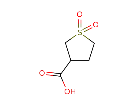 Molecular Structure of 4785-67-5 (TETRAHYDROTHIOPHENE-3-CARBOXYLIC ACID 1,1-DIOXIDE)