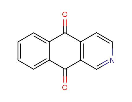 Molecular Structure of 46492-08-4 (Benz[g]isoquinoline-5,10-dione)